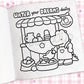 Cozy Vibes: Coloring Book for Adults and Kids (Cozy Spaces Coloring) (Spiral Bound)