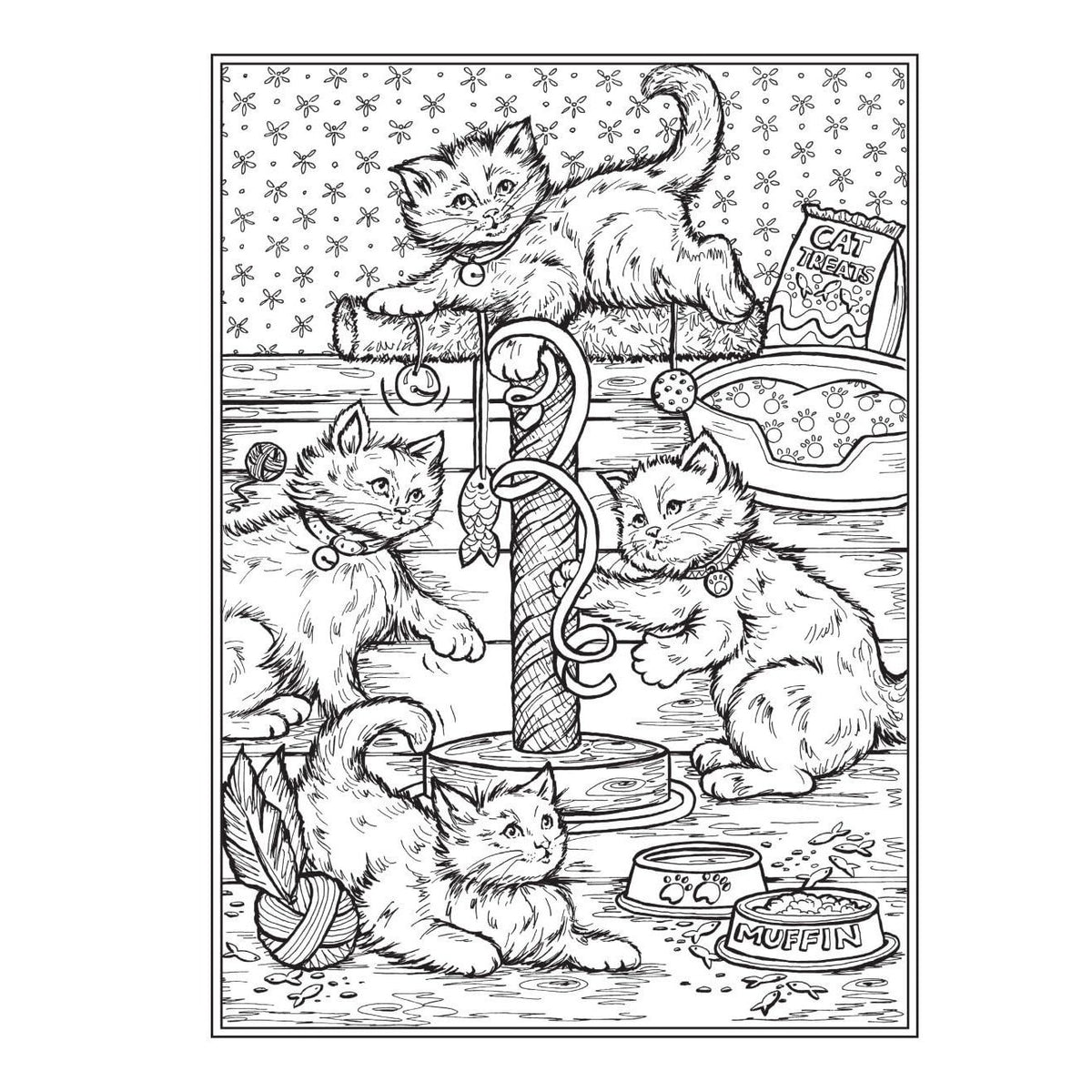 Creative Haven It's a Cat's World! Coloring Book