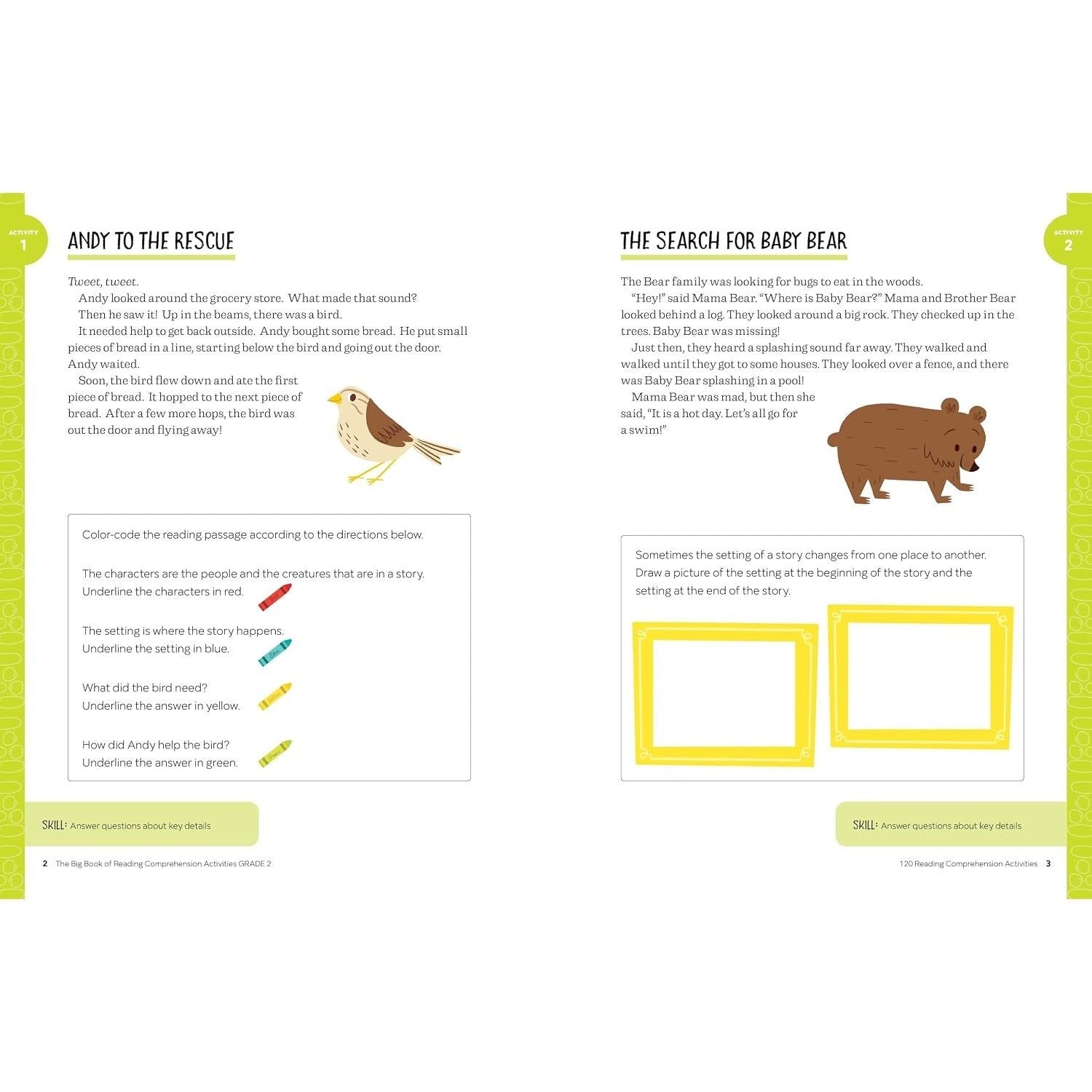 The Big Book of Reading Comprehension Activities, Grade 2: 120 Activities for After-School and Summer Reading Fun (Reading Comprehension Activities)