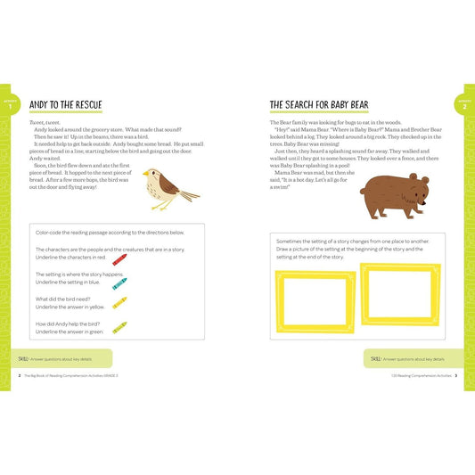 The Big Book of Reading Comprehension Activities, Grade 2: 120 Activities for After-School and Summer Reading Fun (Reading Comprehension Activities)
