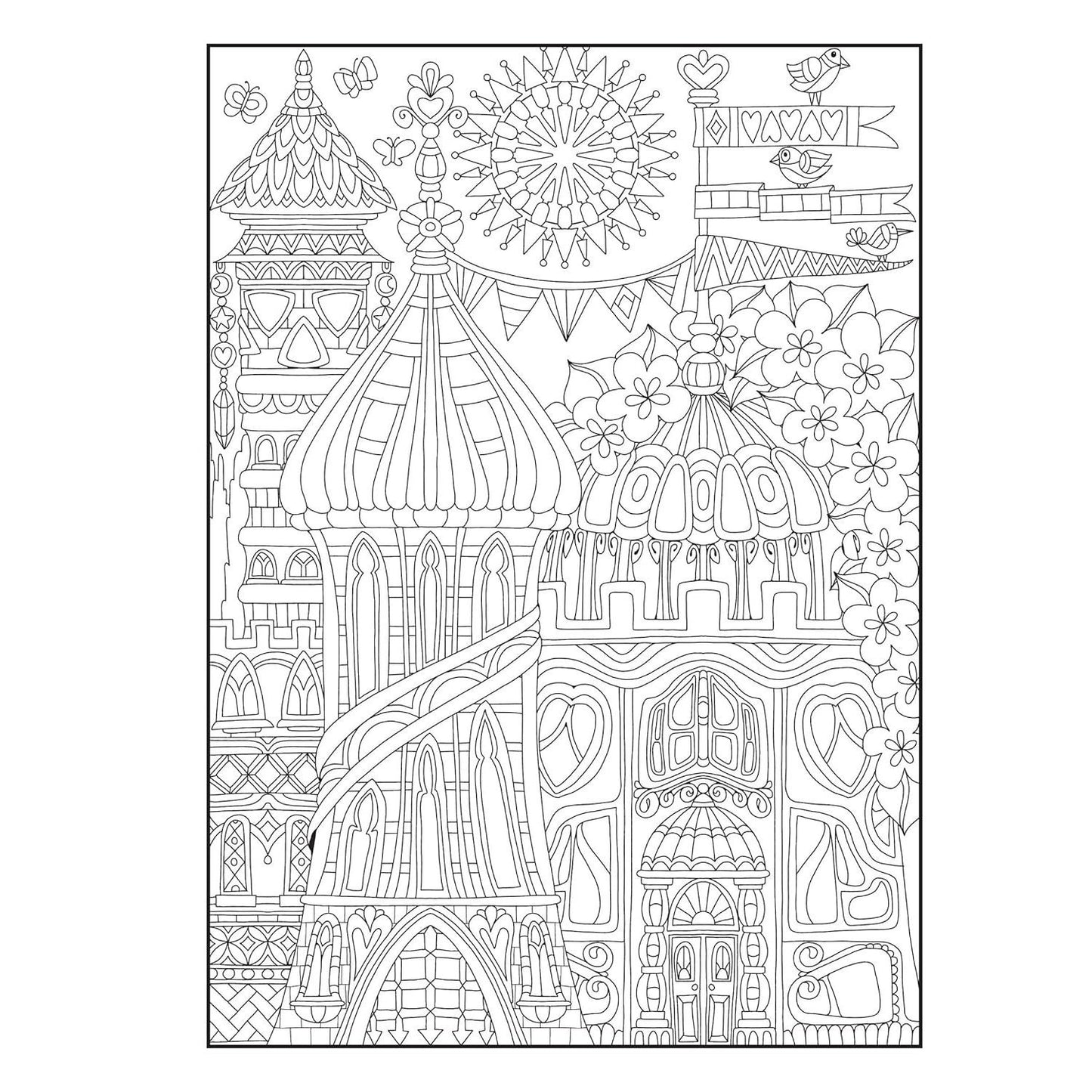 Creative Haven Whimsical Houses Coloring Book