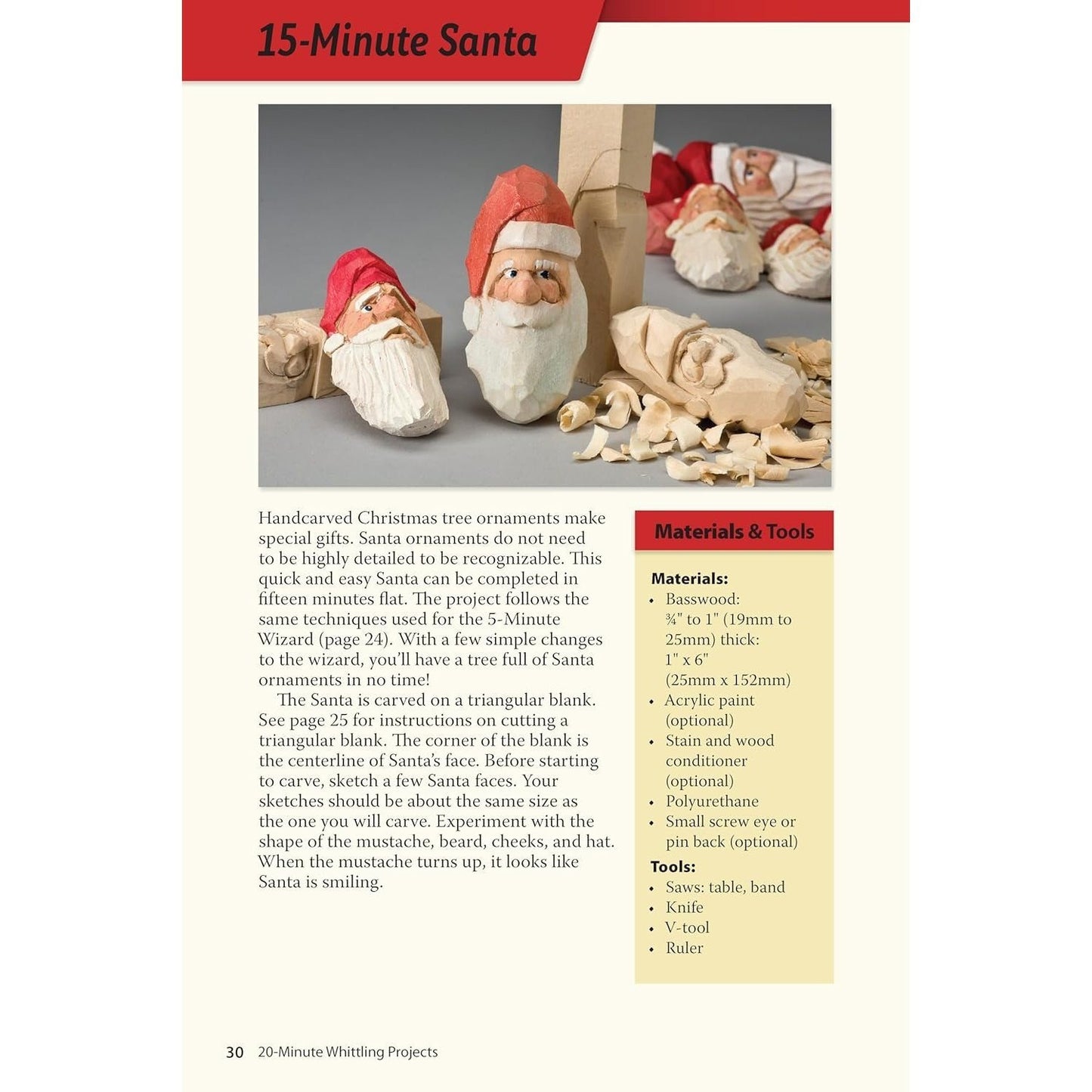 20-Minute Whittling Projects: Fun Things to Carve from Wood (Spiral Bound)