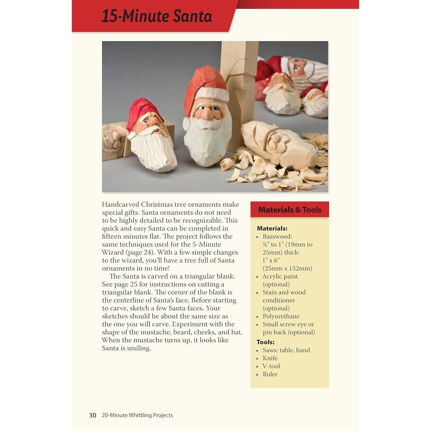 20-Minute Whittling Projects: Fun Things to Carve from Wood (Spiral Bound)