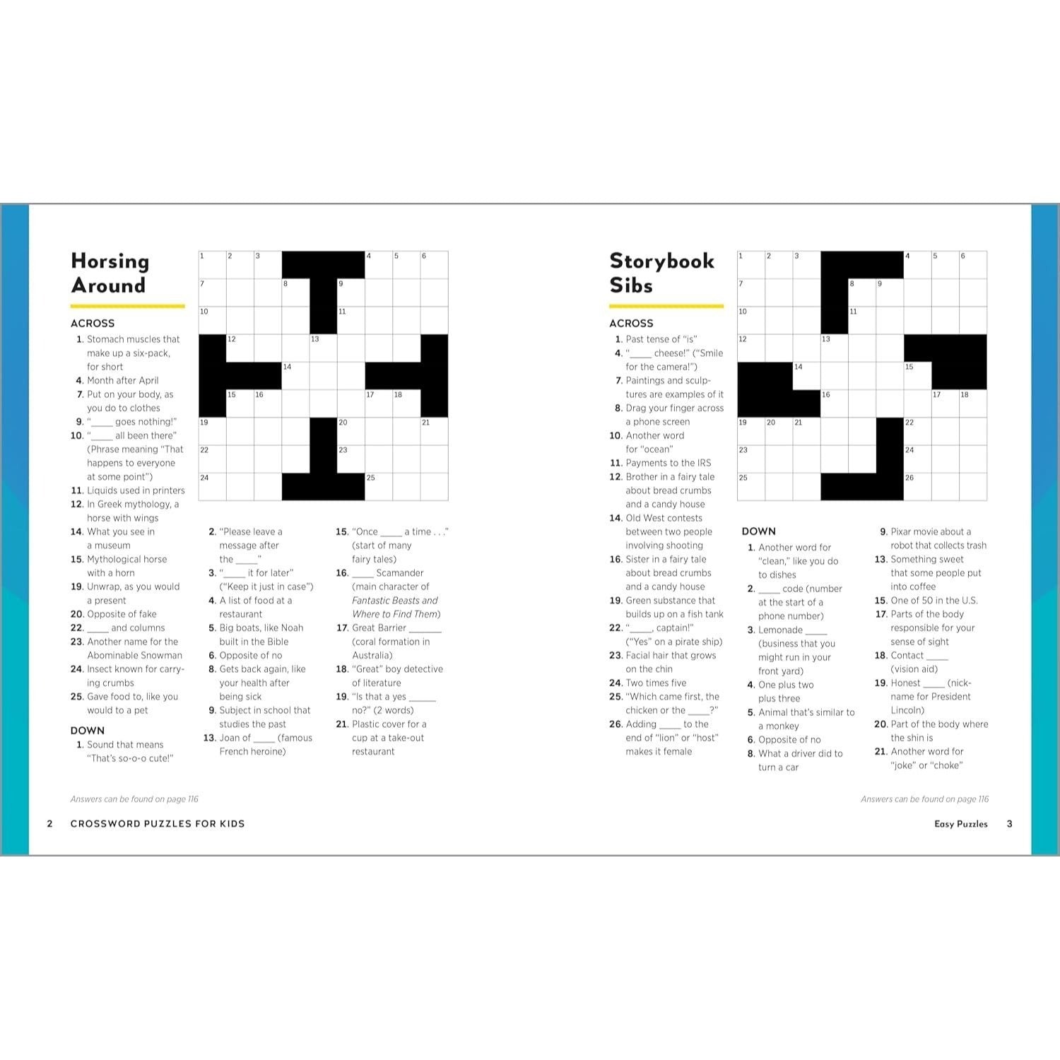 Crossword Puzzles for Kids: A Fun and Challenging Puzzle Book