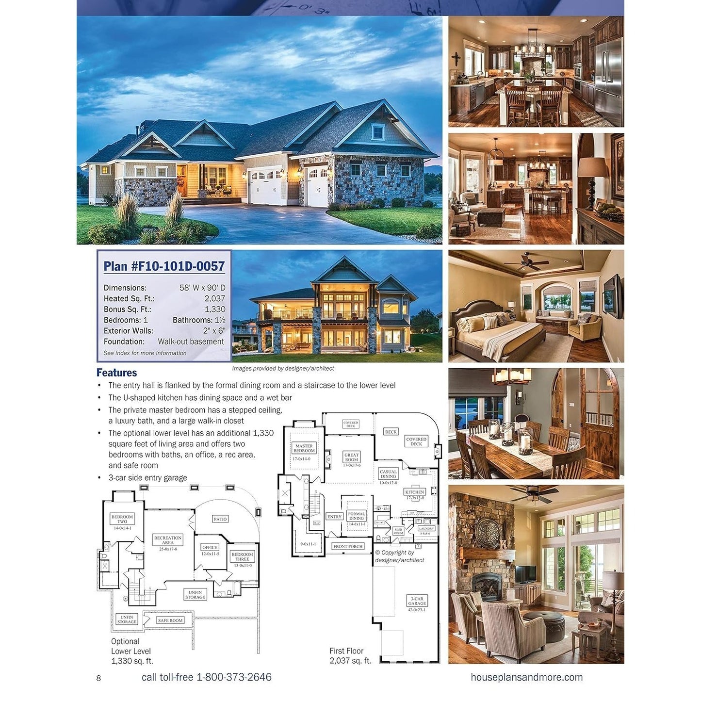 Ultimate Book of Home Plans, Completely Updated & Revised 4th Edition: Over 680 Home Plans in Full Color: North America's Premier Designer Network: Sp (Spiral Bound)