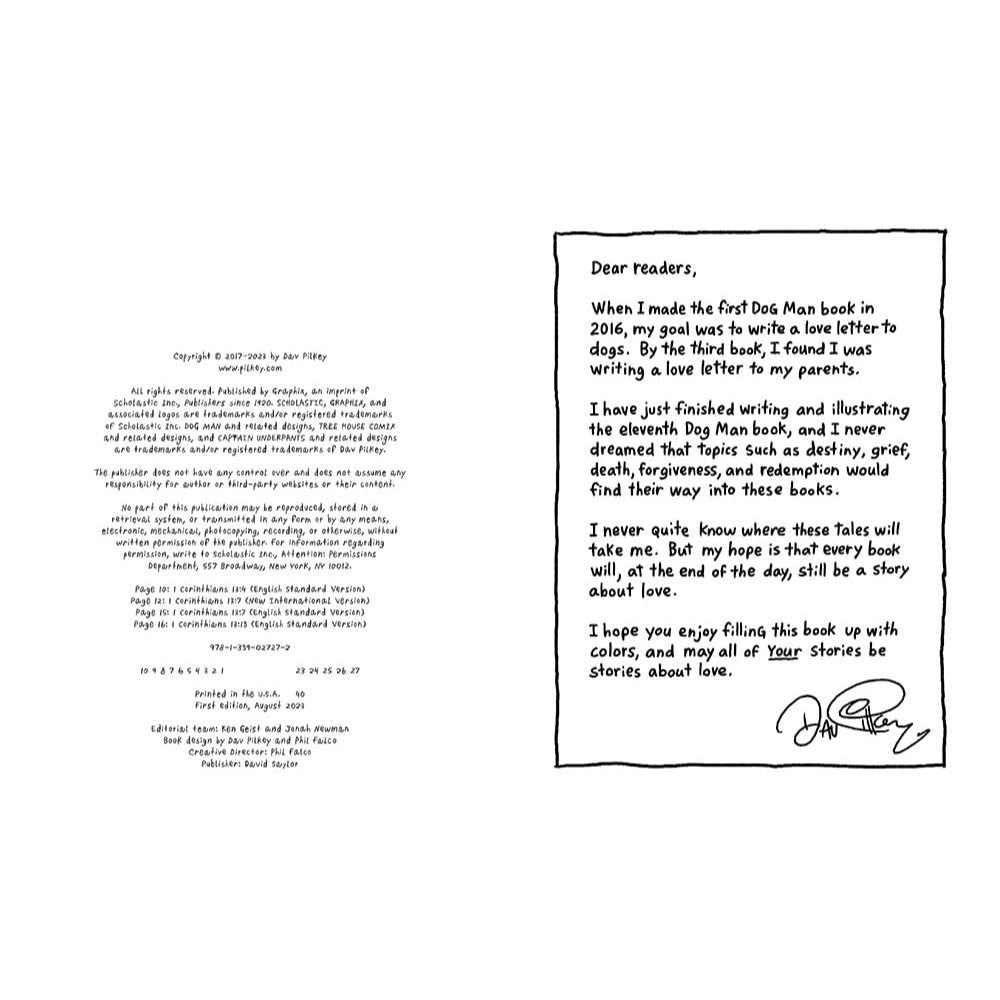 Dog Man with Love: The Official Coloring Book