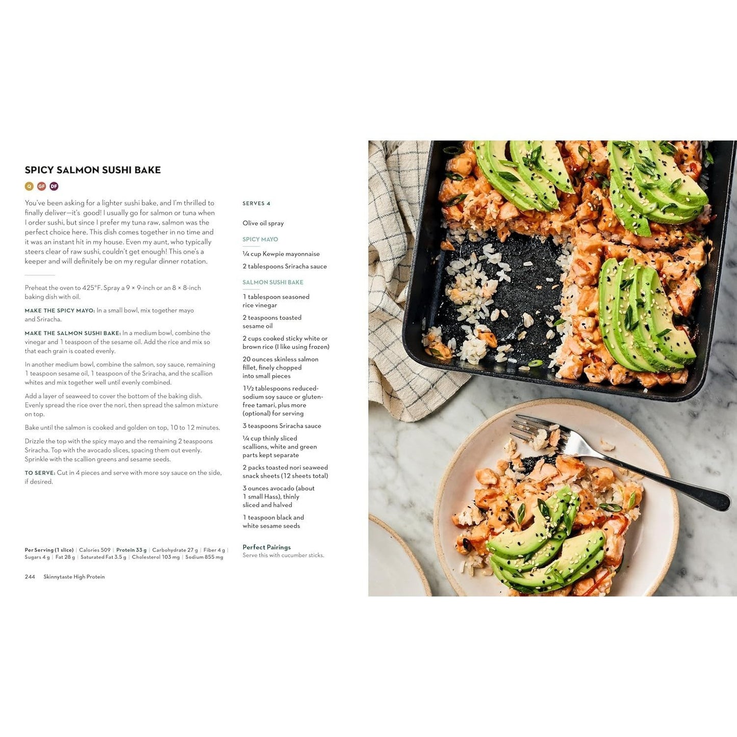 Skinnytaste High Protein: 100 Healthy, Simple Recipes to Fuel Your Day: A Cookbook (Spiral Bound)
