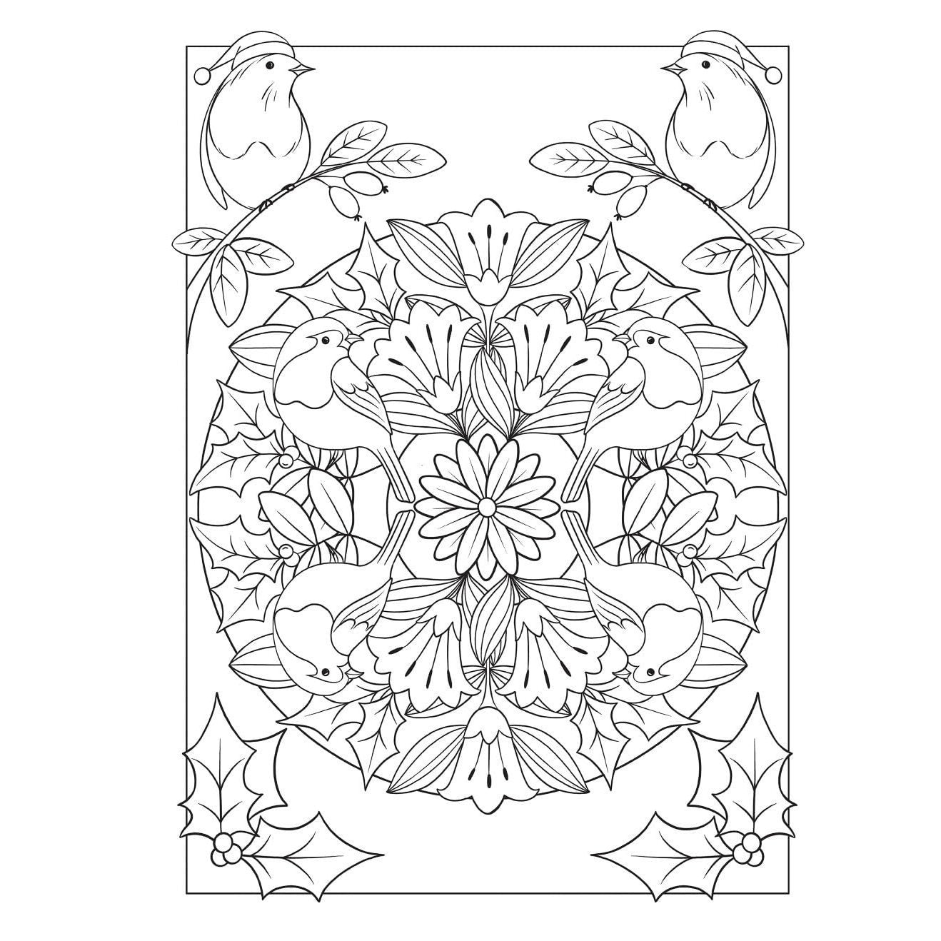 Creative Haven Christmas Cheer Coloring Book