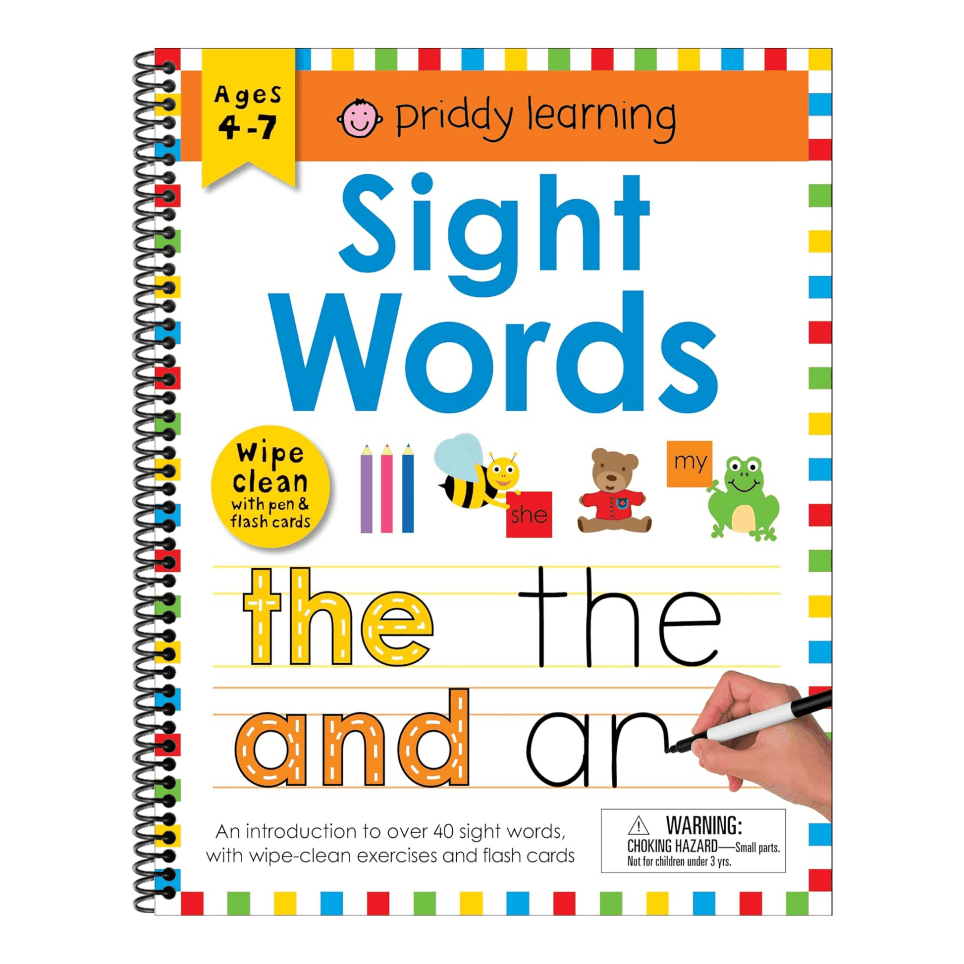 Wipe Clean Workbook: Sight Words (Enclosed Spiral Binding): An Introduction to Sight Words with Practical Exercises to Do Again and Again