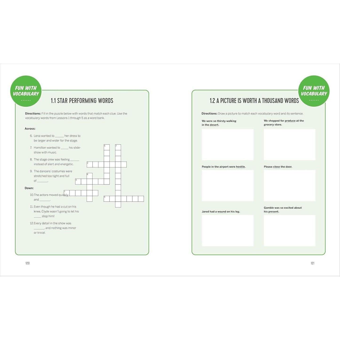 The Vocabulary Workbook for Grades 3, 4, and 5: 120+ Simple Exercises to Improve Reading, Spelling, and Word Usage (English Grammar Workbooks)