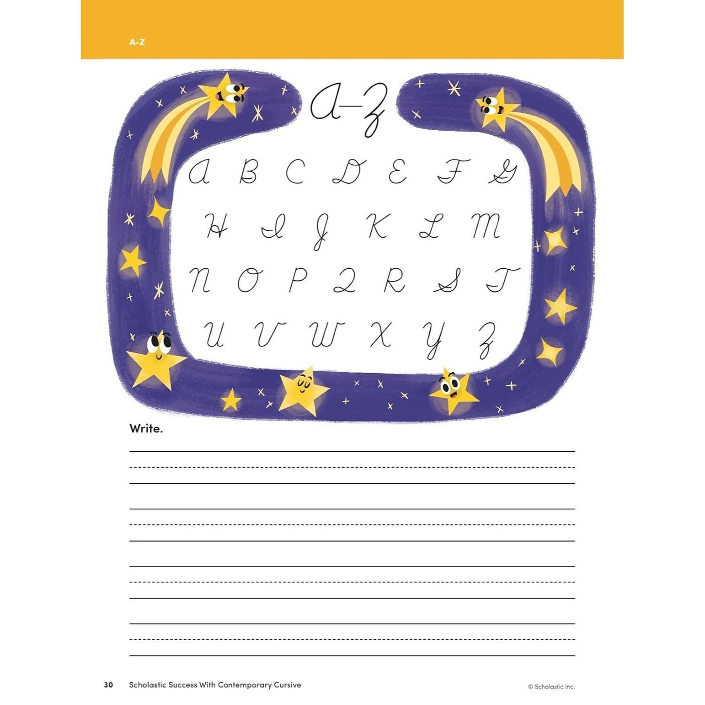 Scholastic Success with Contemporary Cursive Grades 2-4 Workbook