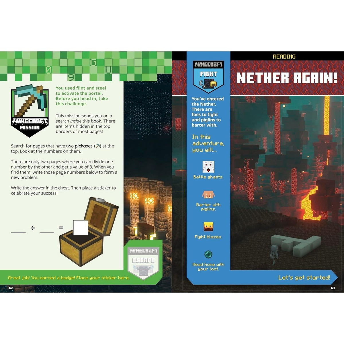 Official Minecraft Workbook: Grade 3