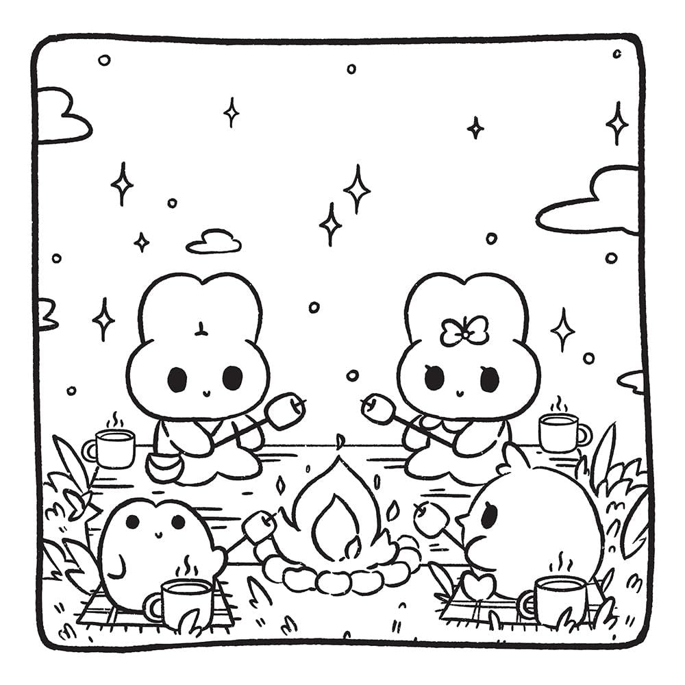 Comfy Buddies: A Cozy Coloring Book