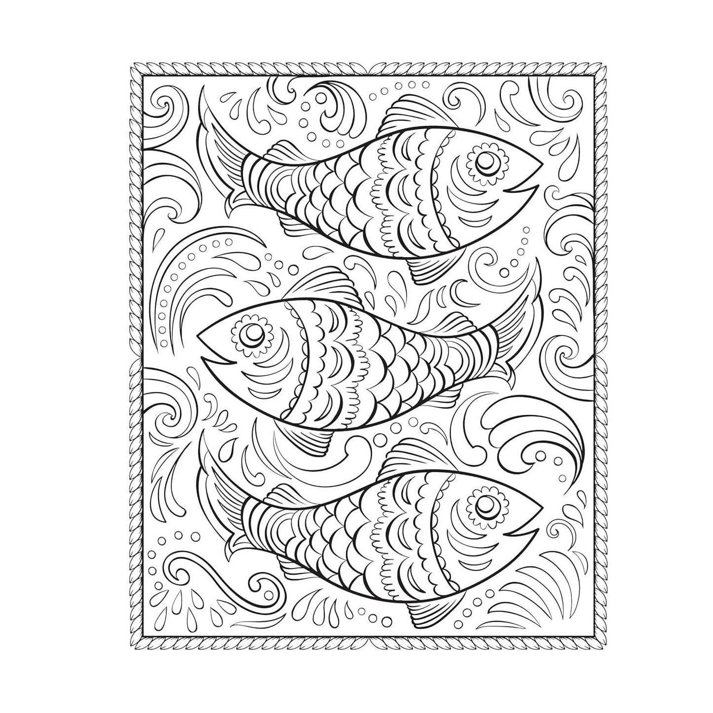 Creative Haven Scandinavian Folk Art Coloring Book
