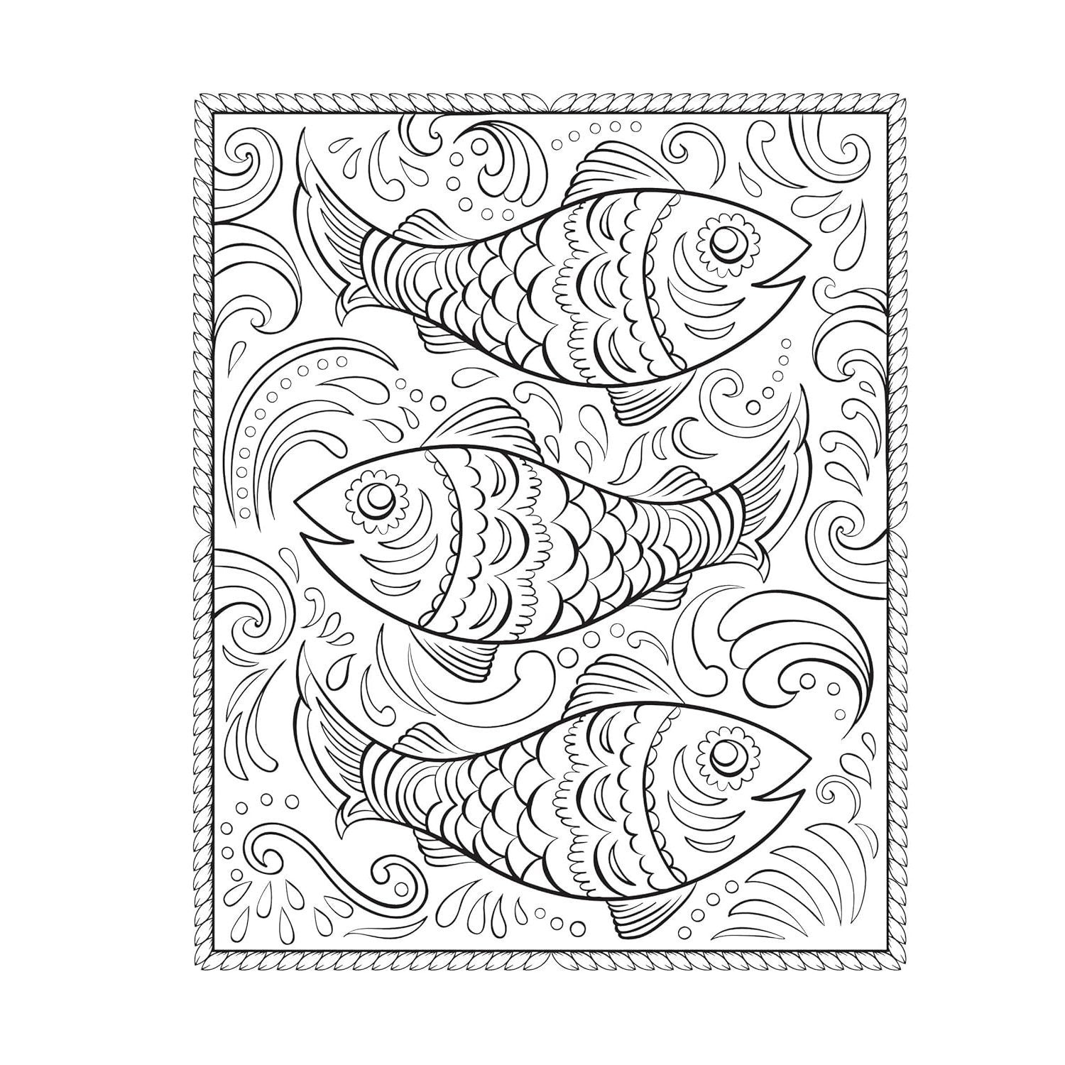 Creative Haven Scandinavian Folk Art Coloring Book