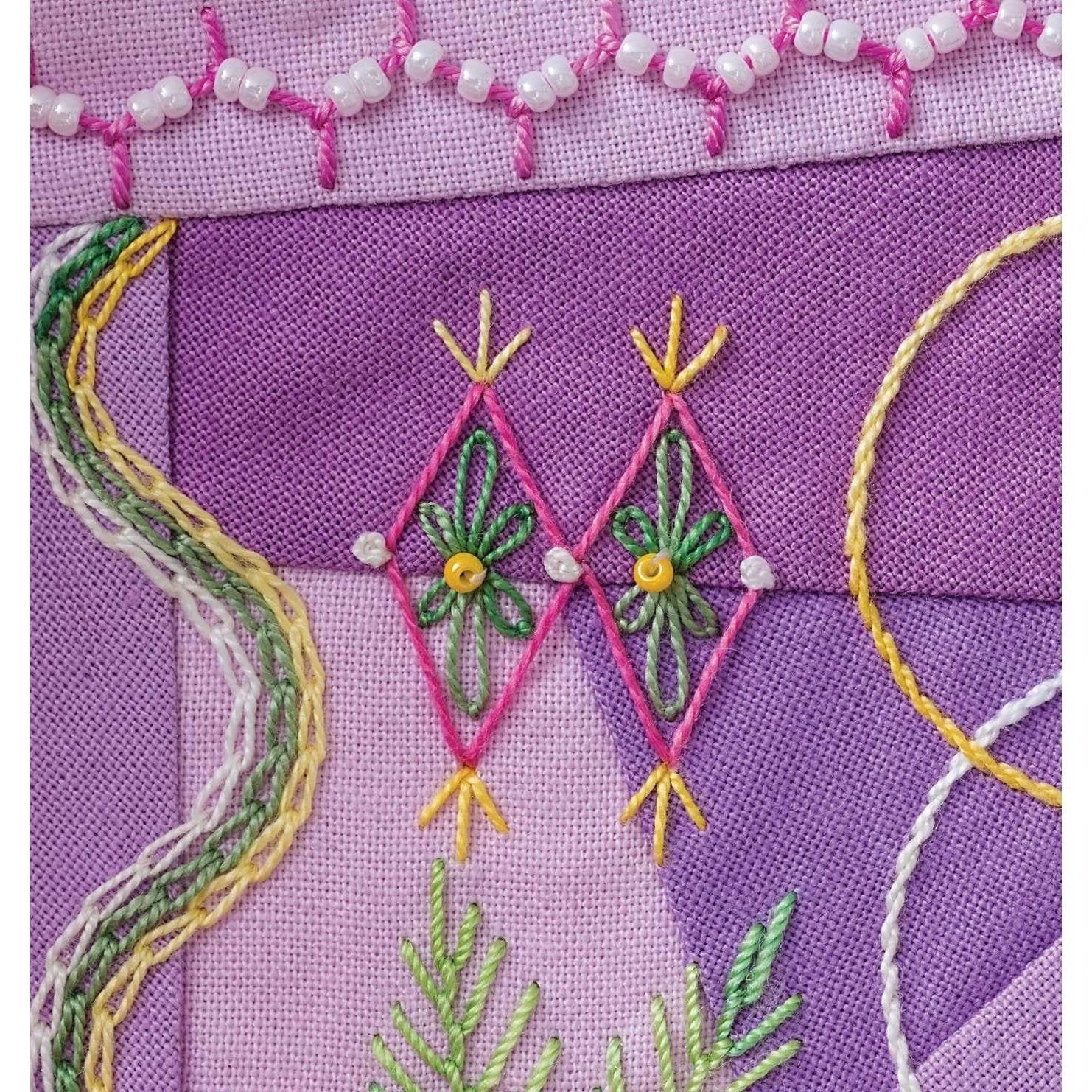 Joyful Daily Stitching, Seam by Seam: Complete Guide to 500 Embroidery-Stitch Combinations, Perfect for Crazy Quilting (Spiral Bound)