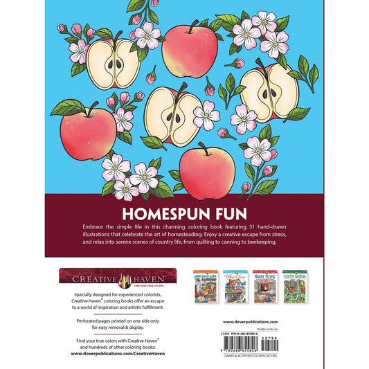 Creative Haven Home Sweet Homestead Coloring Book