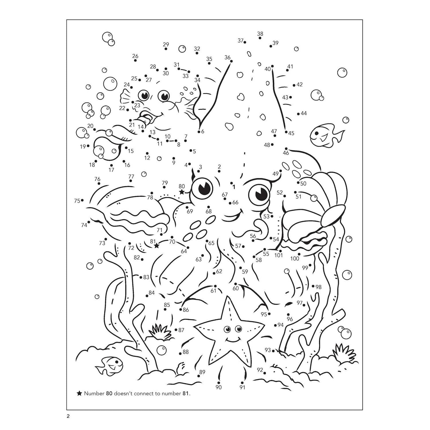 Under the Sea Dot-To-Dot Fun!: Count from 1 to 101