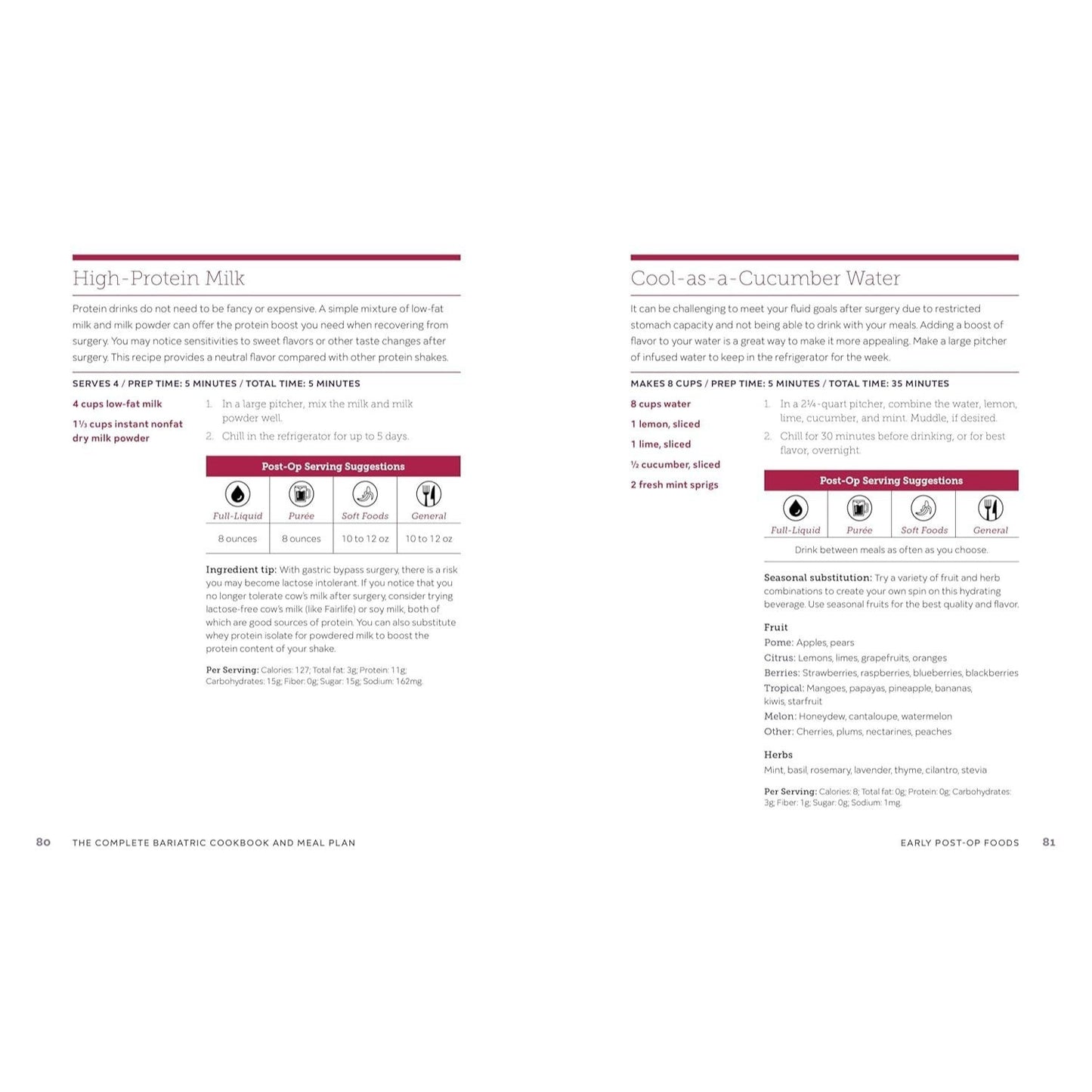 The Complete Bariatric Cookbook and Meal Plan: Recipes and Guidance for Life Before and After Surgery (Spiral Bound)