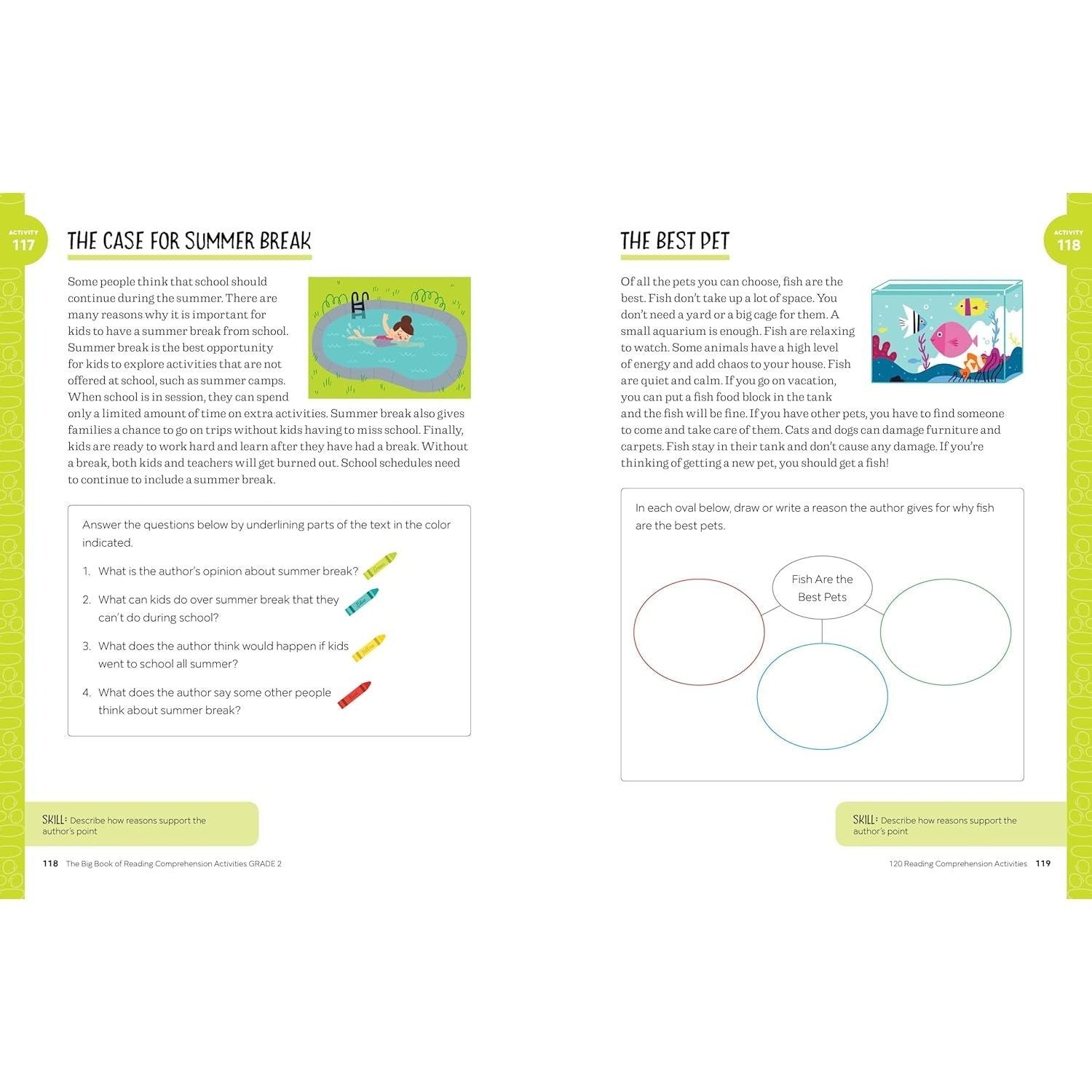 The Big Book of Reading Comprehension Activities, Grade 2: 120 Activities for After-School and Summer Reading Fun (Reading Comprehension Activities)