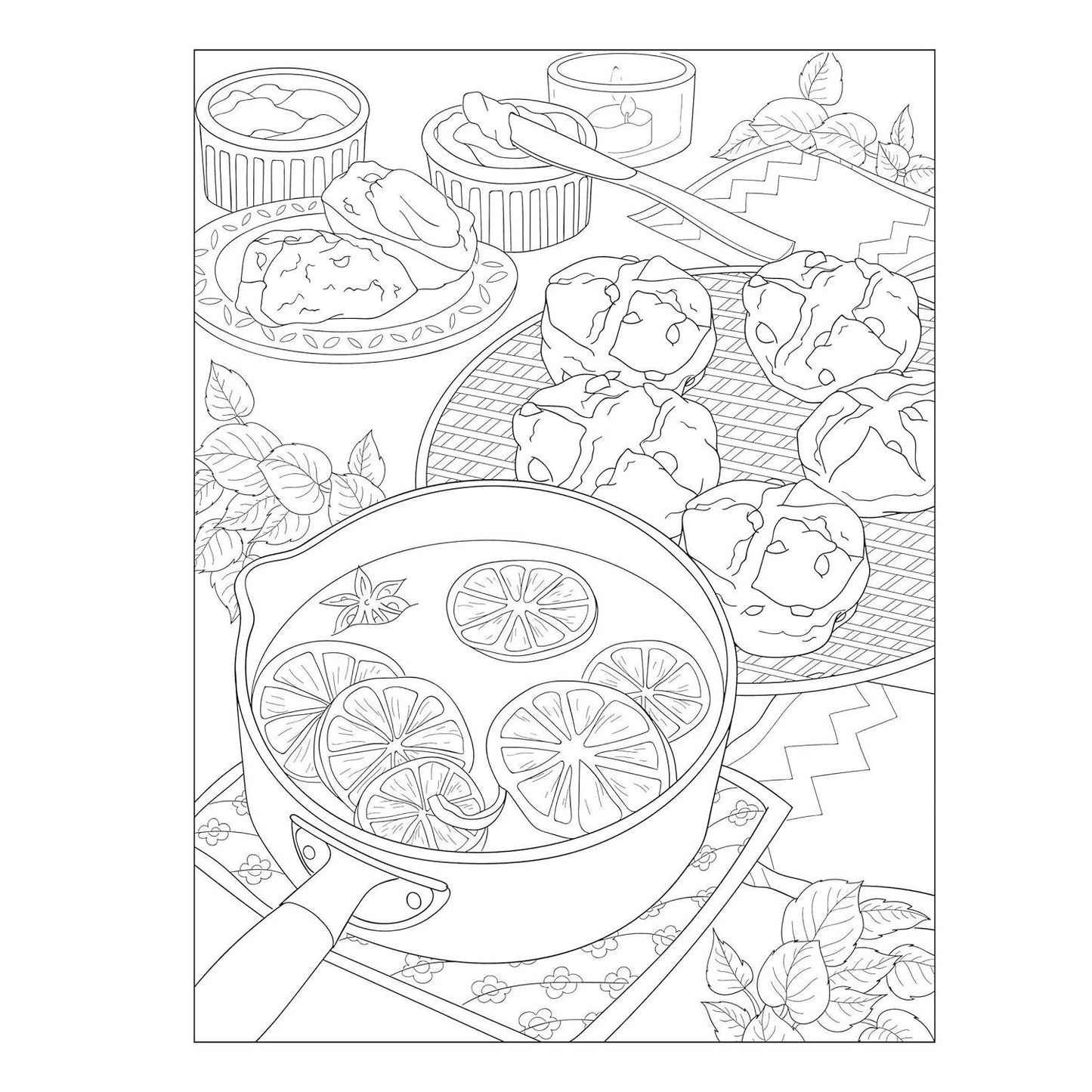 Creative Haven Happy Home: A Hygge Coloring Book