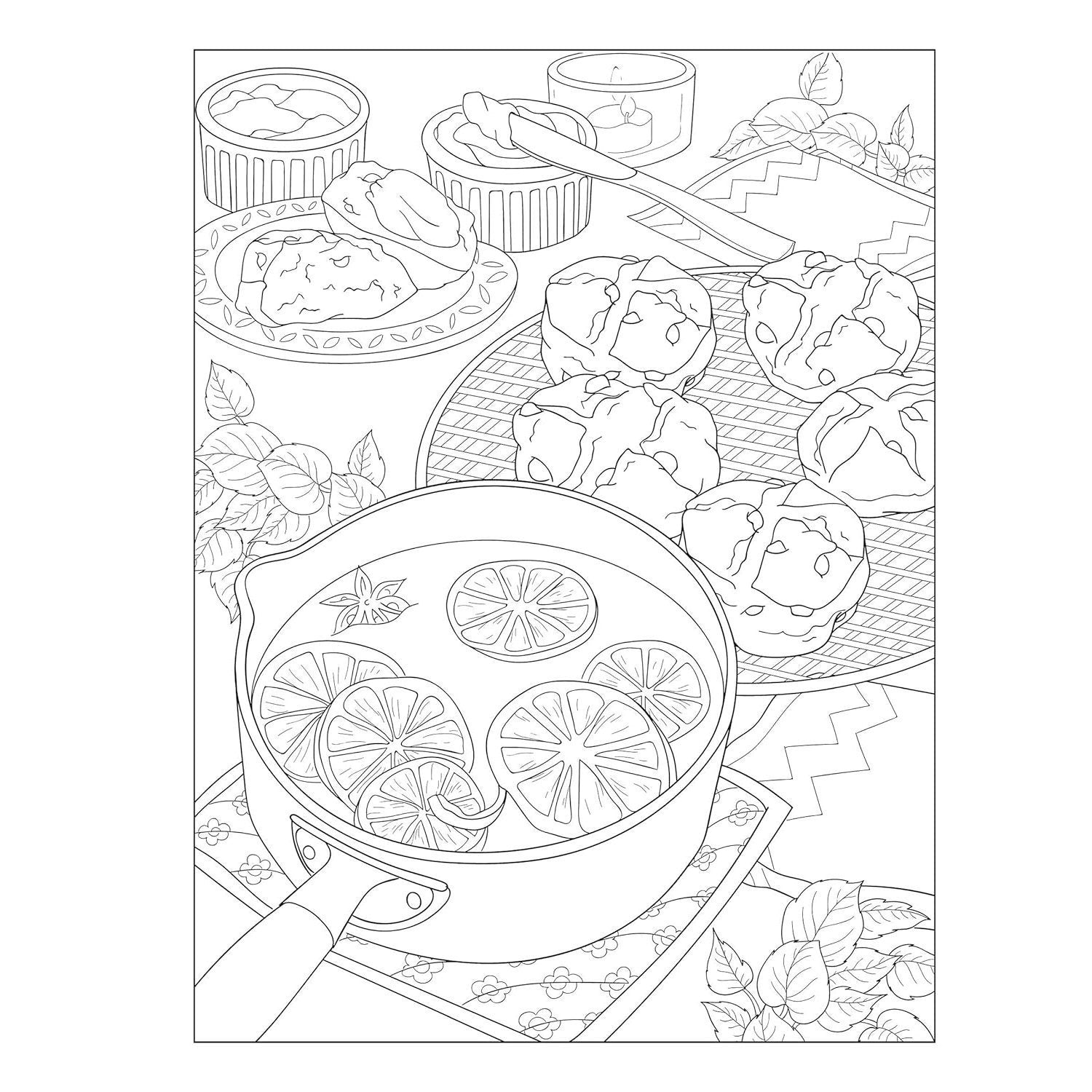 Creative Haven Happy Home: A Hygge Coloring Book