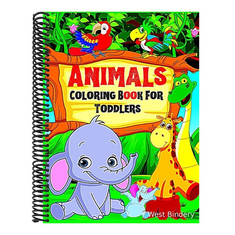 Coloring book Animals for toddlers and preschoolers