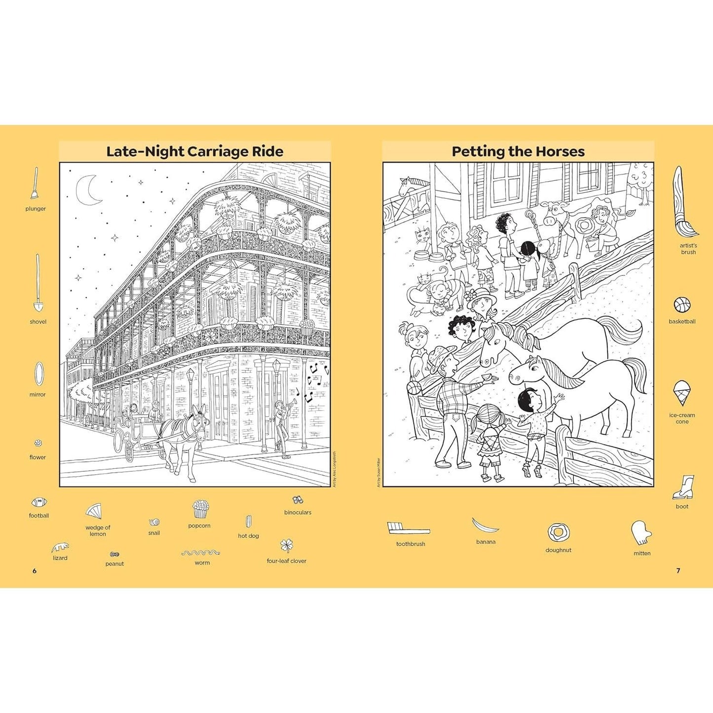 Horse Puzzles: Over 100 Search and Find Puzzles, Barns, Stables and Riding Adventures, Horse-Themed Hidden Pictures Activity Book for Kids 6 and Up (Highlights Hidden Pictures) (Spiral Bound)
