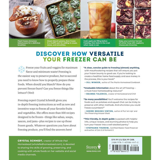 Freeze Fresh: The Ultimate Guide to Preserving 55 Fruits and Vegetables for Maximum Flavor and Versatility (Spiral Bound)