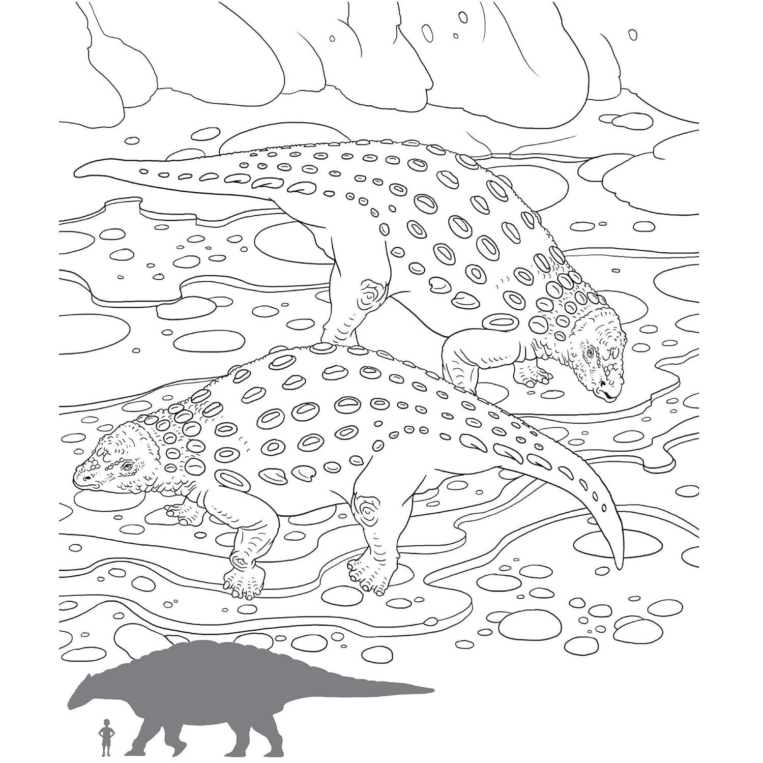 Mega Dinosaurs Coloring Book