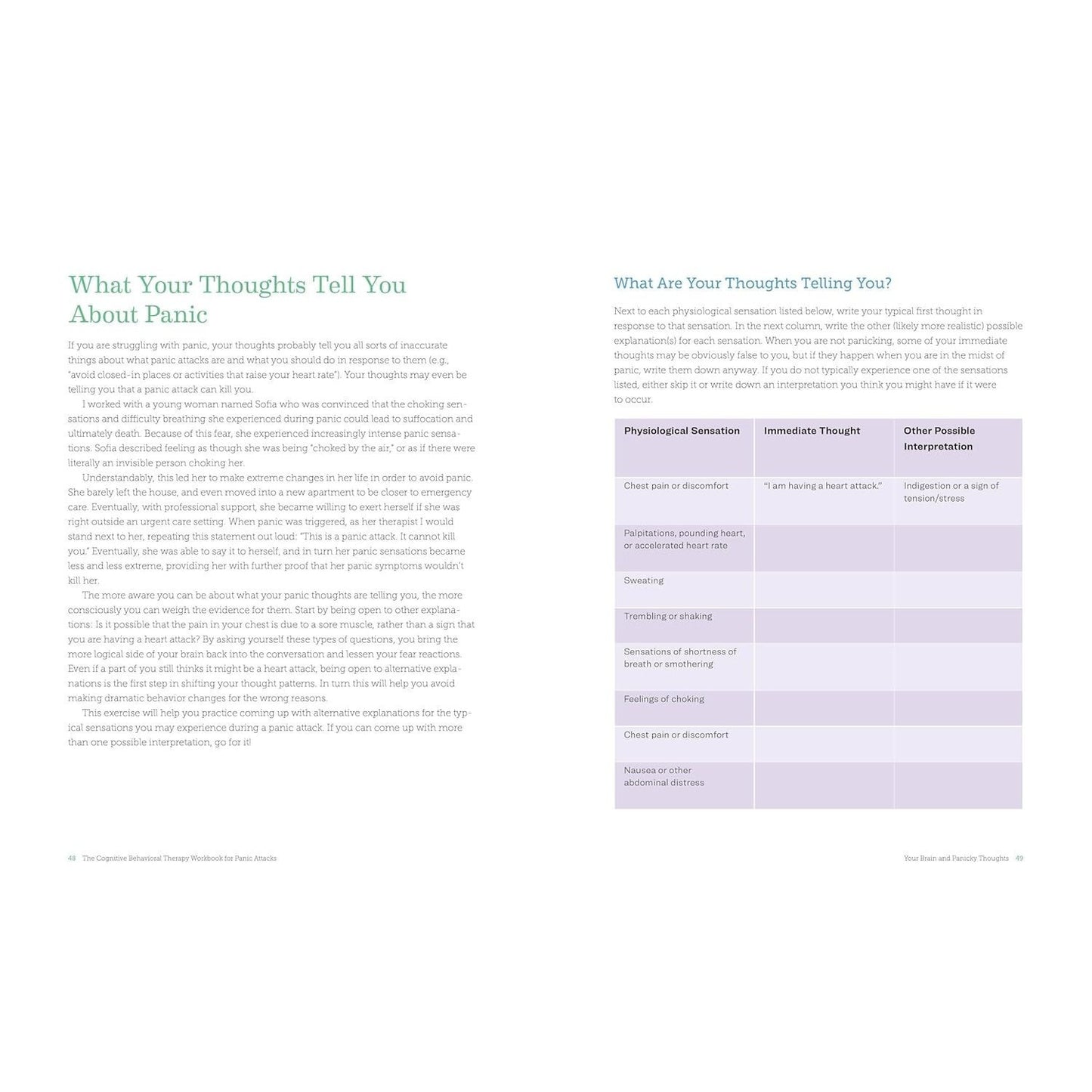 The Cognitive Behavioral Therapy Workbook for Panic Attacks
