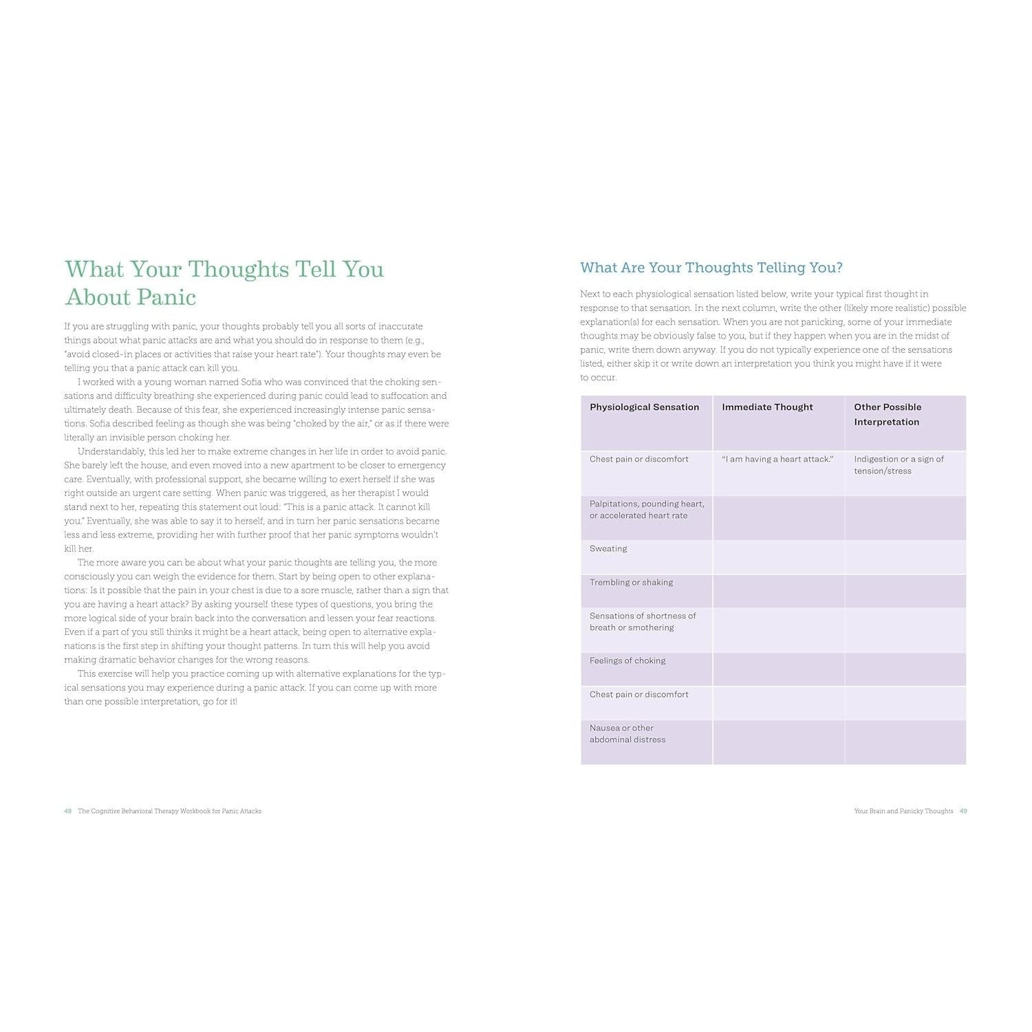 The Cognitive Behavioral Therapy Workbook for Panic Attacks