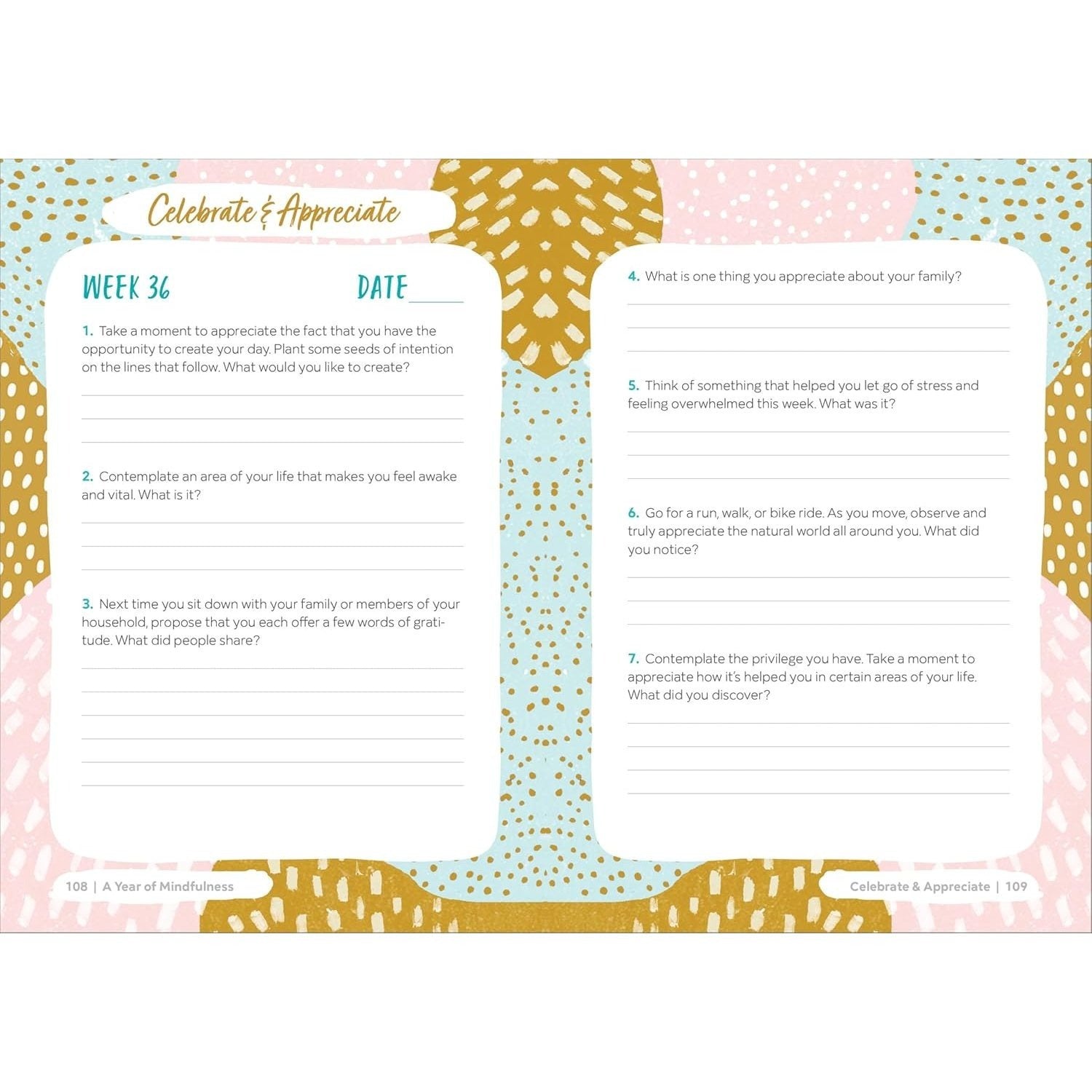 A Year of Mindfulness: A 52-Week Guided Journal to Cultivate Peace and Presence