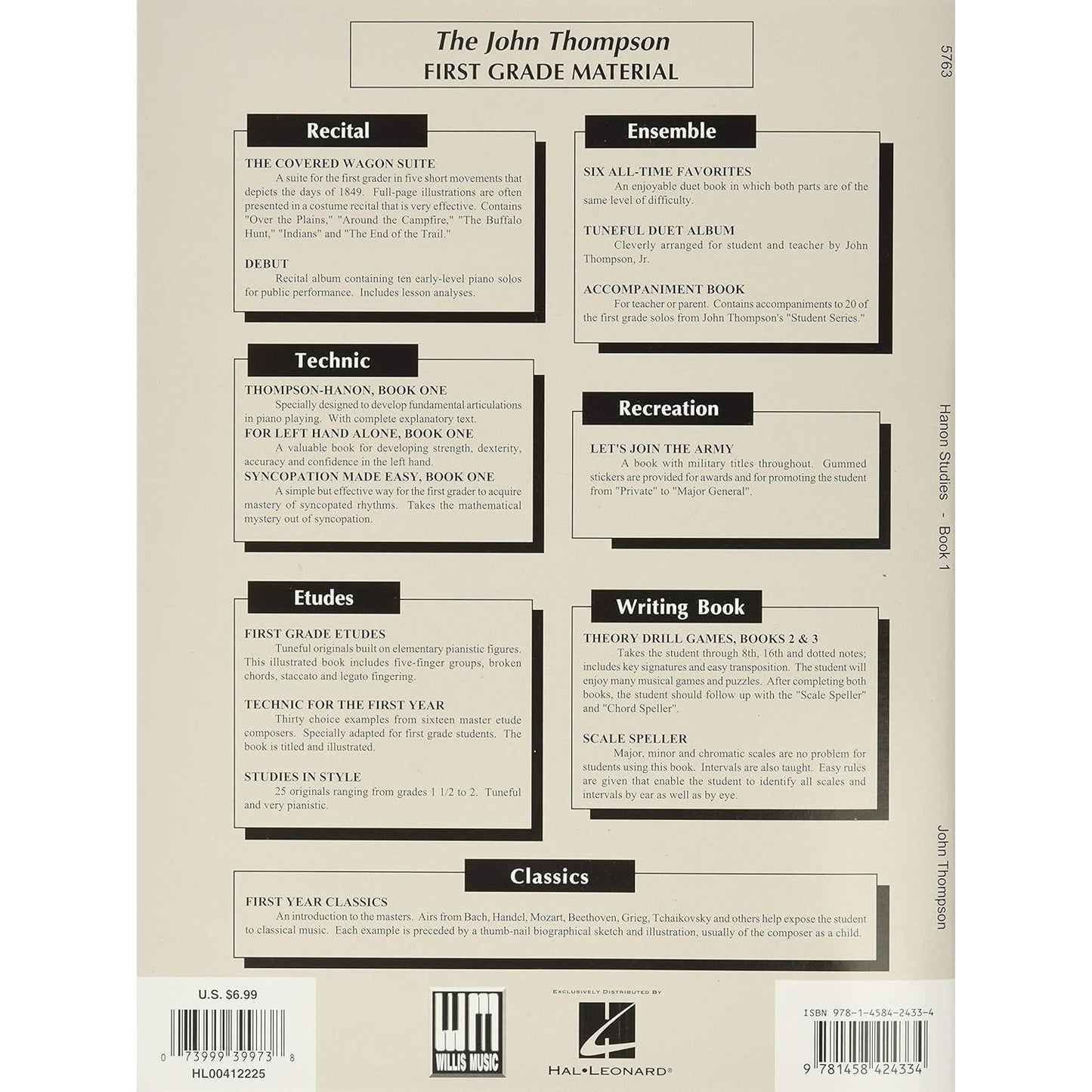 Hanon Studies - Book 1: Elementary Level