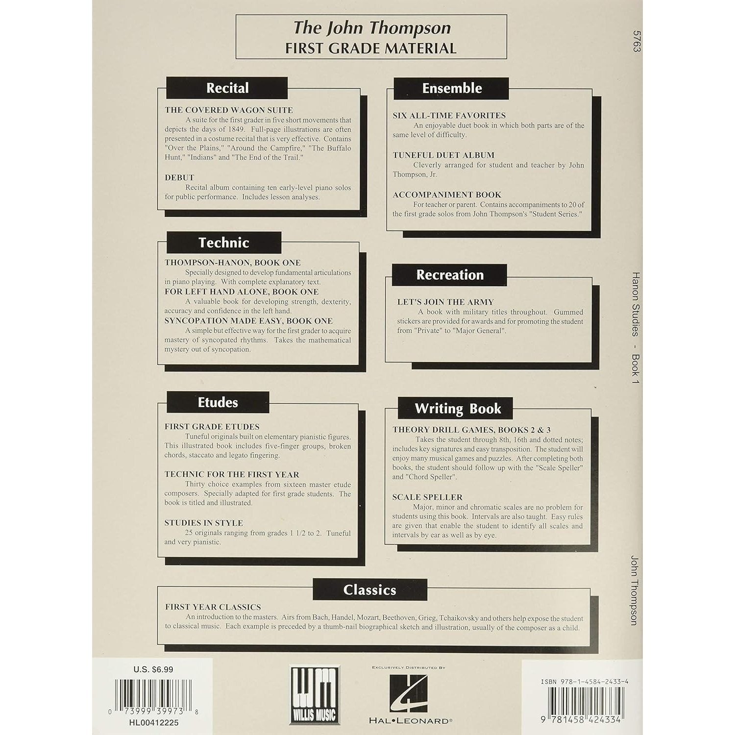 Hanon Studies - Book 1: Elementary Level
