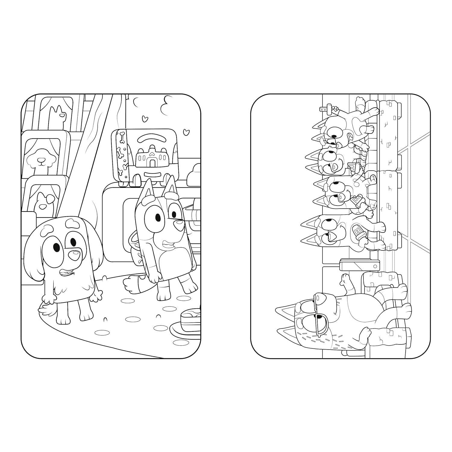 Bluey: Fun and Games: A Coloring Book | Spiraled by Spiraling Freedom® (Spiral Bound)