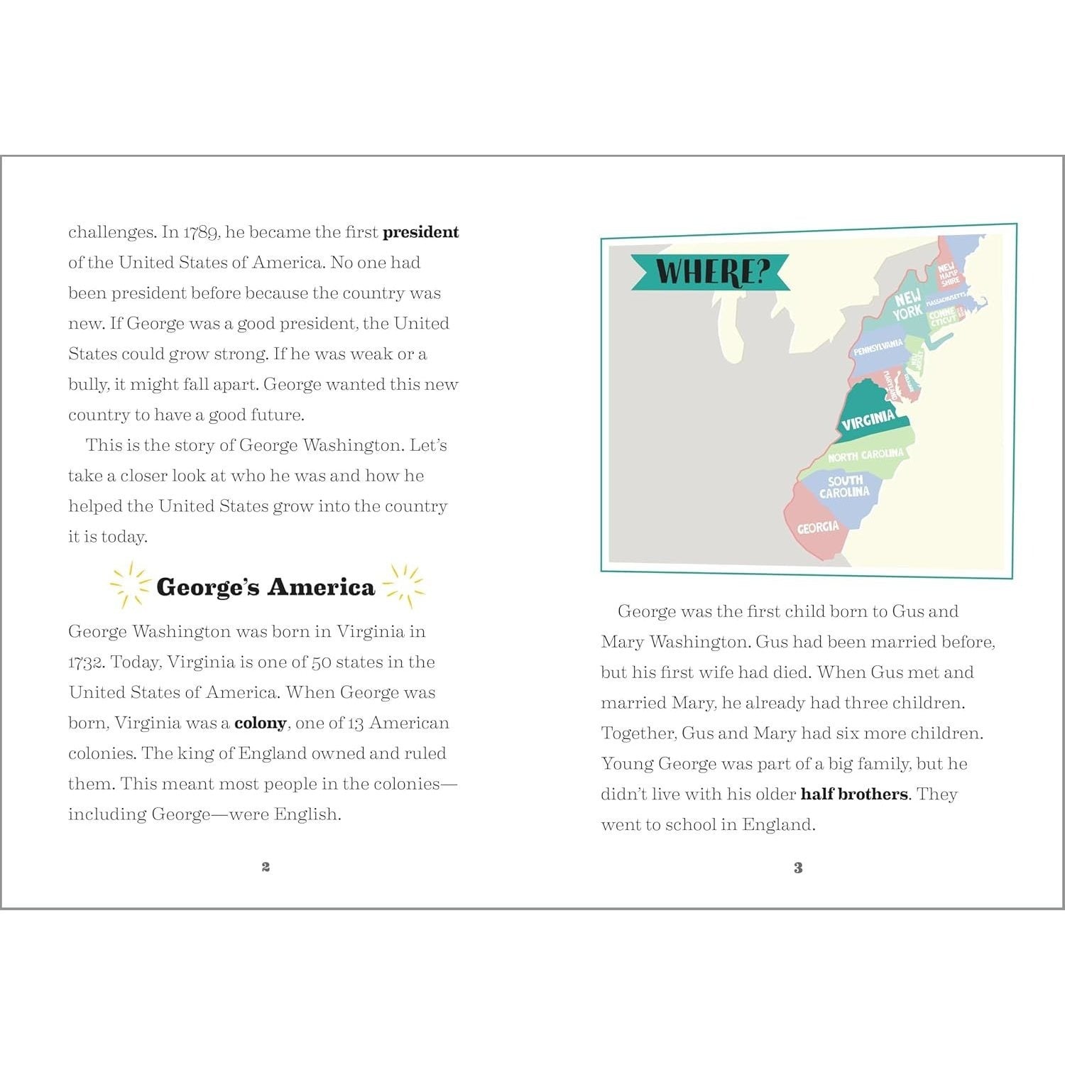 The Story of George Washington: An Inspiring Biography for Young Readers
