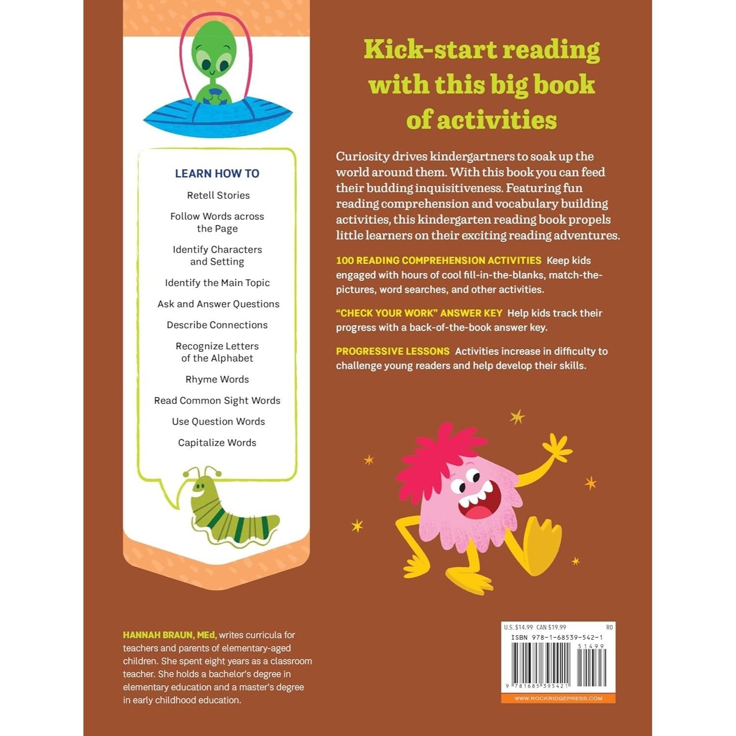 The Big Book of Reading Comprehension Activities, Kindergarten: 100 Activities for After-School and Summer Reading Fun