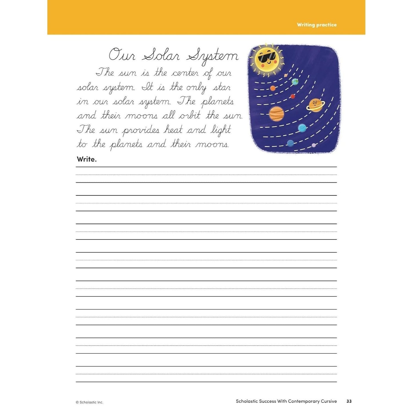 Scholastic Success with Contemporary Cursive Grades 2-4 Workbook