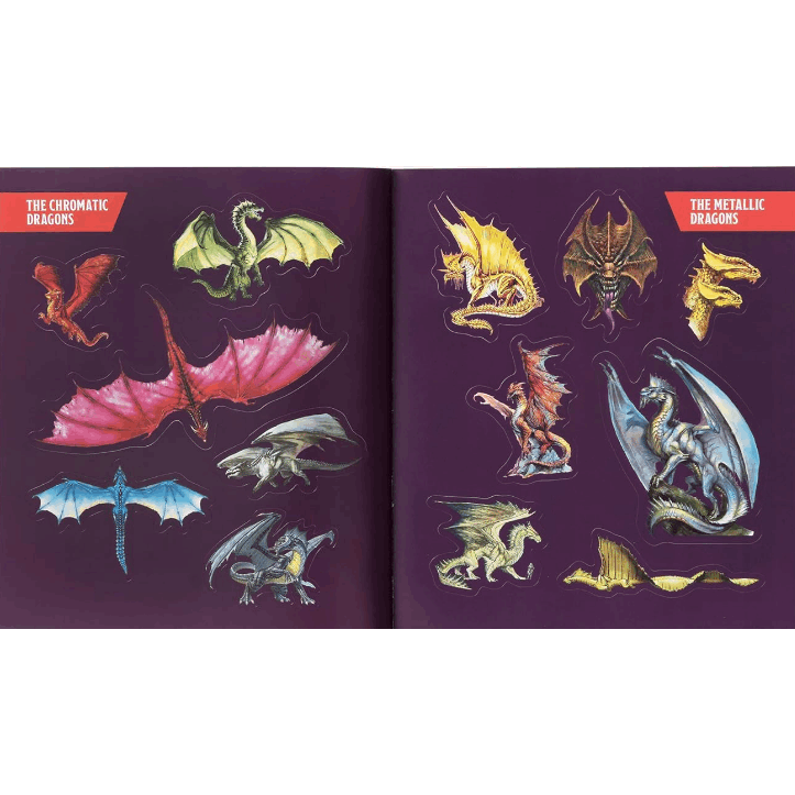 Dungeons & Dragons Stickerology: Legendary Stickers of Monsters, Magical Items, and More: Stickers for Journals, Water Bottles, Laptops, Planners, and