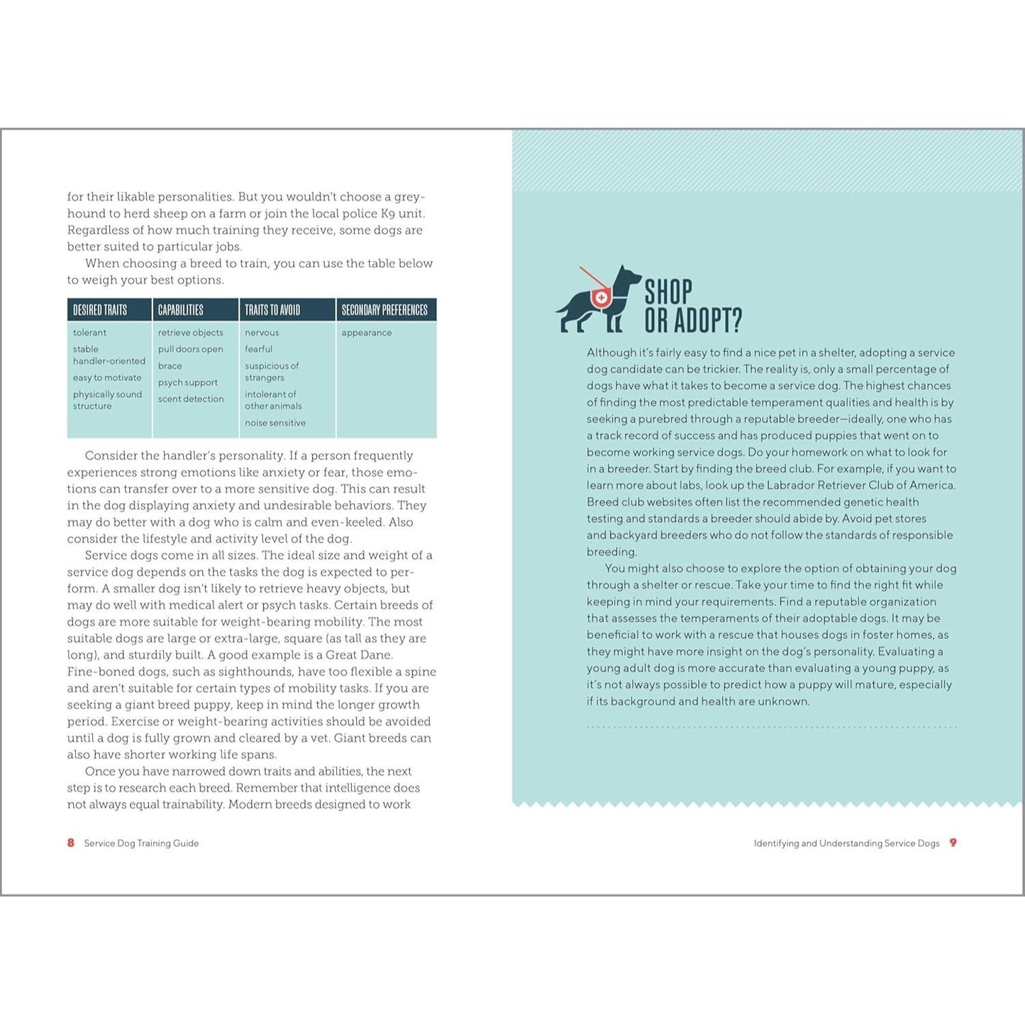 Service Dog Training Guide: A Step-By-Step Training Program for You and Your Dog (Spiral Bound)