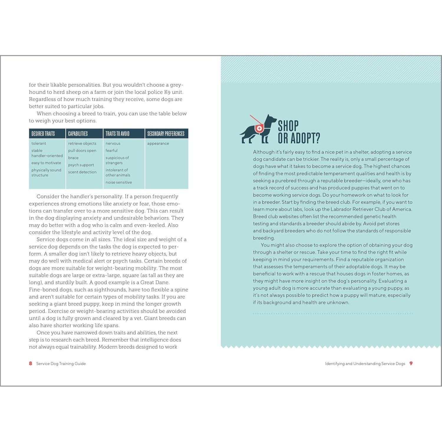 Service Dog Training Guide: A Step-By-Step Training Program for You and Your Dog (Spiral Bound)