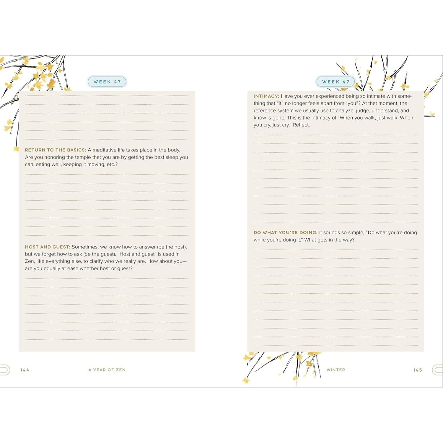 A Year of Zen: A 52-Week Guided Journal (Spiral Bound)