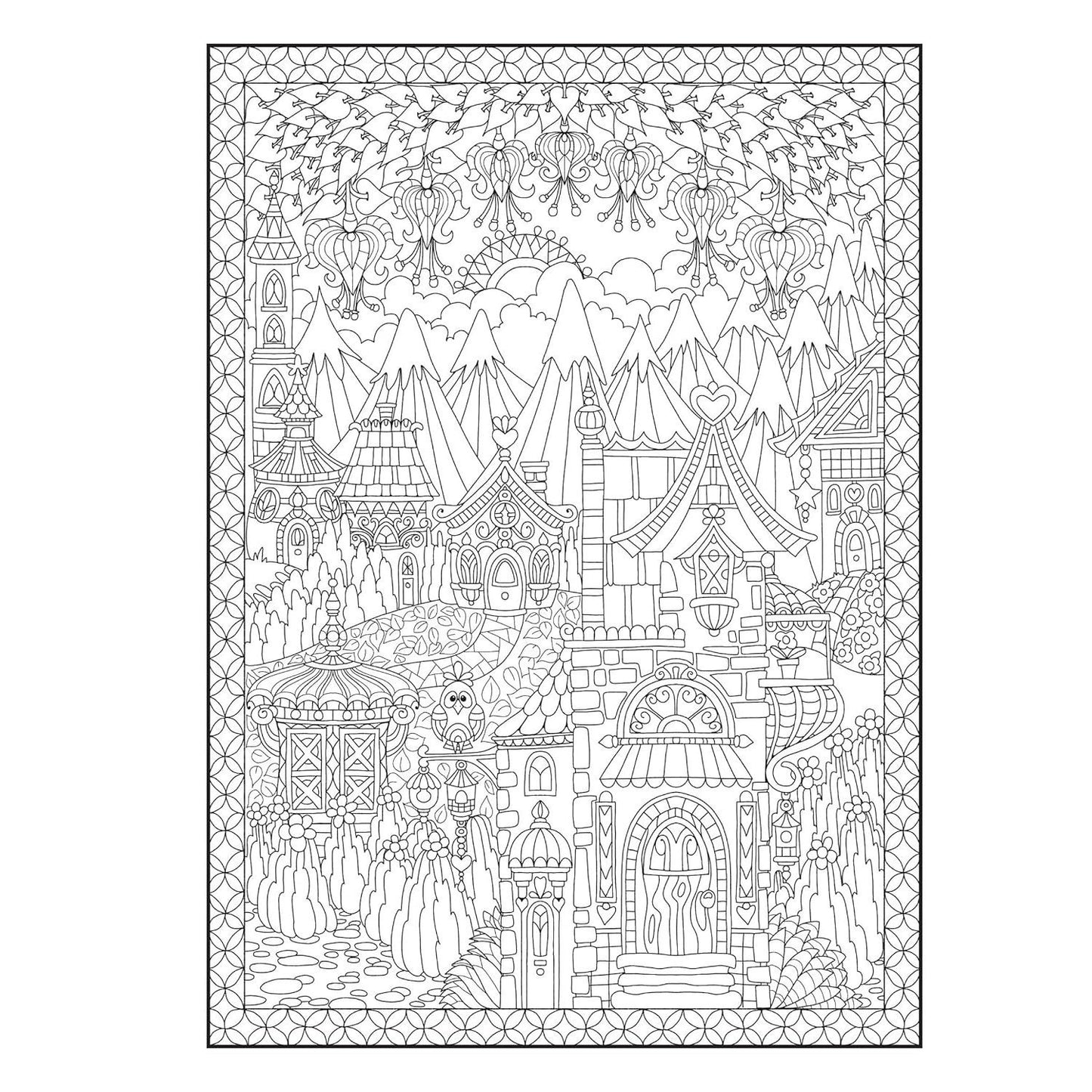 Creative Haven Whimsical Houses Coloring Book