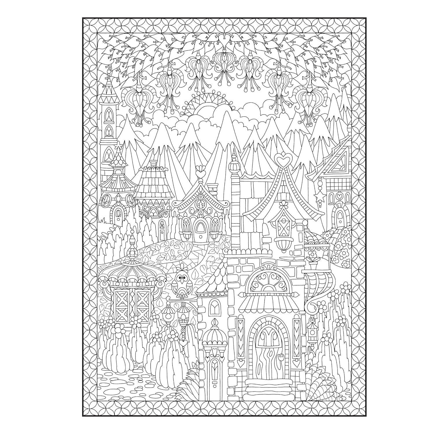 Creative Haven Whimsical Houses Coloring Book