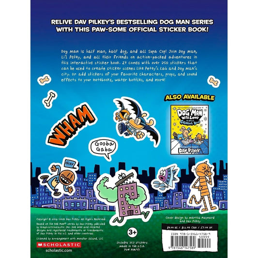 Dog Man: Official Sticker Book (Dog Man) (Spiral Bound)