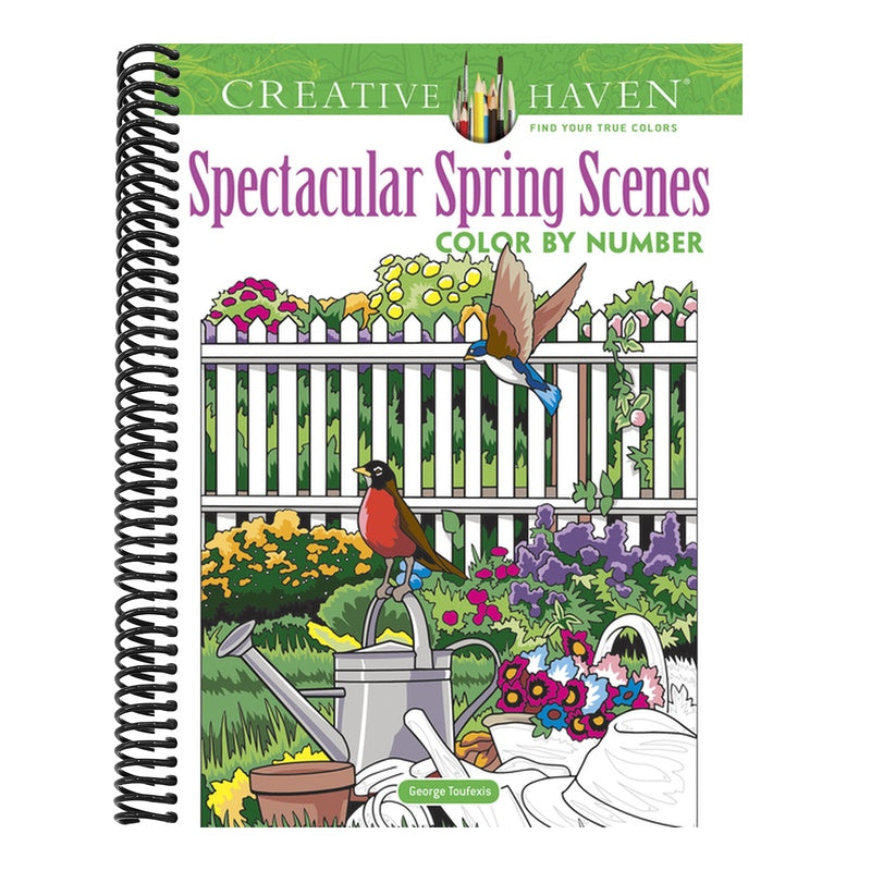 Creative Haven Spectacular Spring Scenes Color by Number