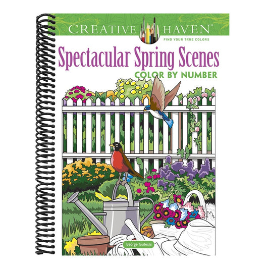 Creative Haven Spectacular Spring Scenes Color by Number