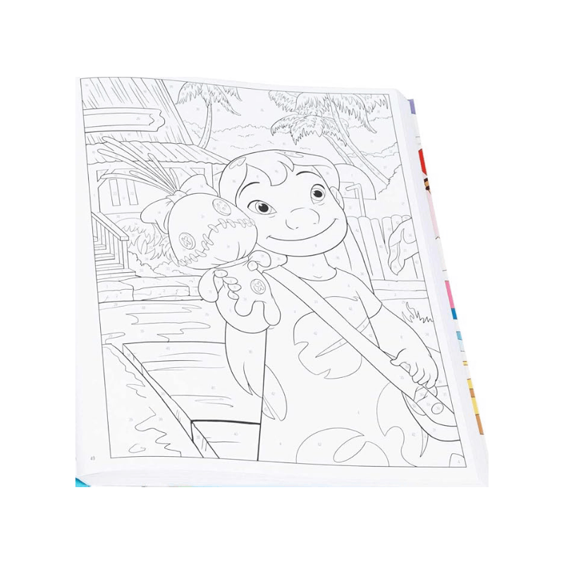 Disney Stitch Color-By-Number (Color-By-Number) (Spiral Bound)