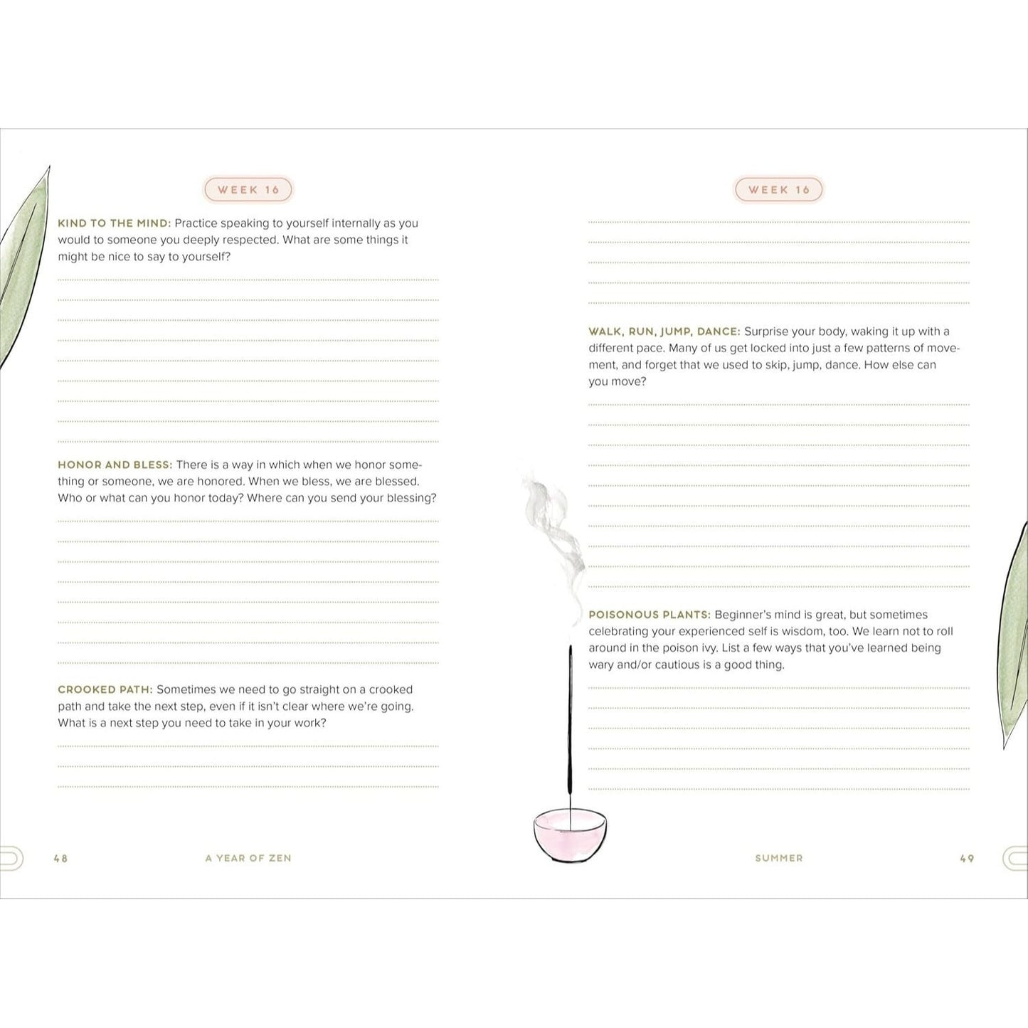 A Year of Zen: A 52-Week Guided Journal (Spiral Bound)